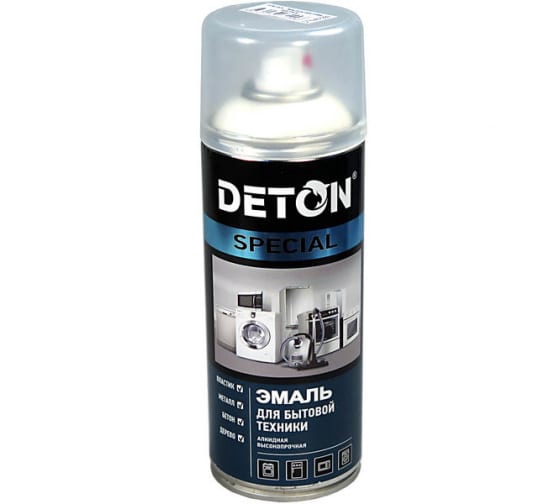 Эмаль алкидная DETON SPECIAL для бытовой техники белая 0,52л аэрозоль 