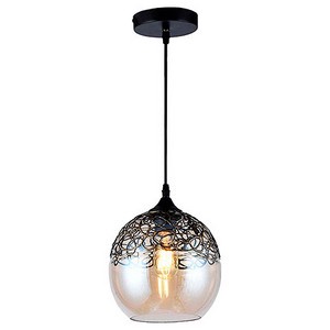 Люстра подвесная 1*60Вт E27 : MD.0109-1-P BK