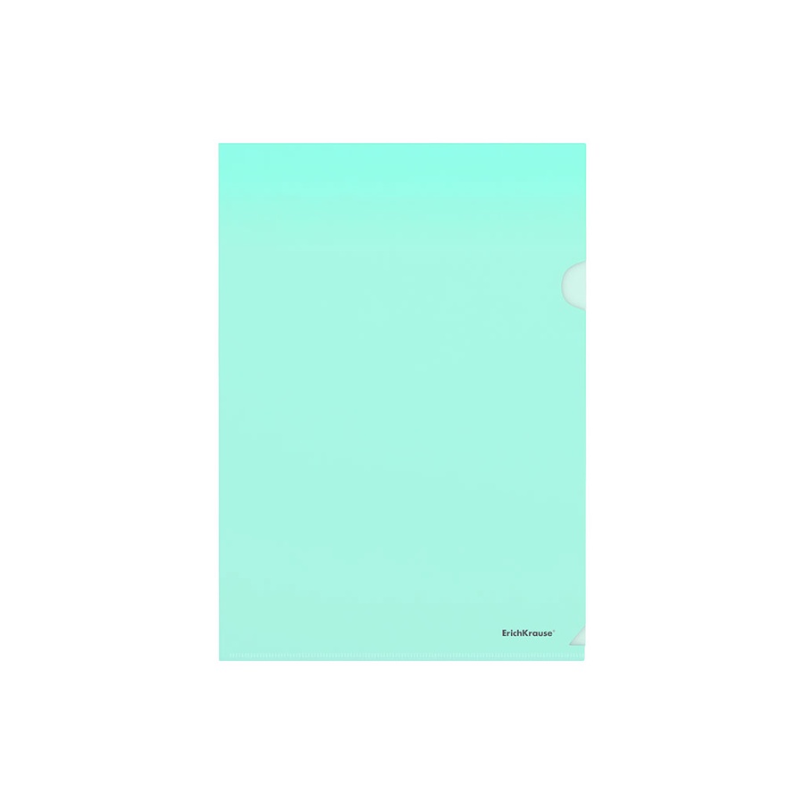 Папка-уголок пластиковая  ErichKrause® Glossy Classic, A4, зеленый