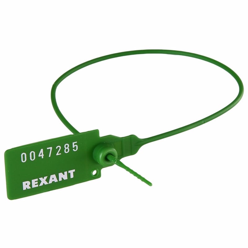 Пломба номерная Rexant зеленая 320мм арт. 07-6133 