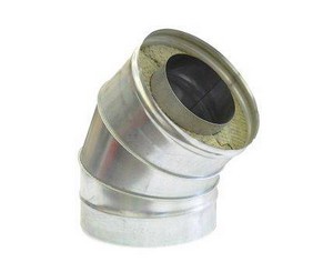 Сэндвич-отвод 45 нерж.,/оц 150/220 1мм 