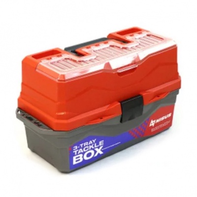 Ящик для снастей трехполочный NISUS Tackle Box красный арт. MB-BU-13 