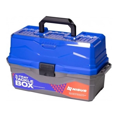 Ящик для снастей трехполочный NISUS Tackle Box синий арт. MB-BU-12 