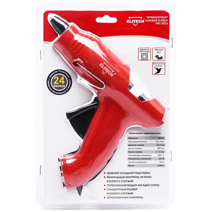 Клеевой пистолет ПКЛ 2013 ELITECH арт. 185681