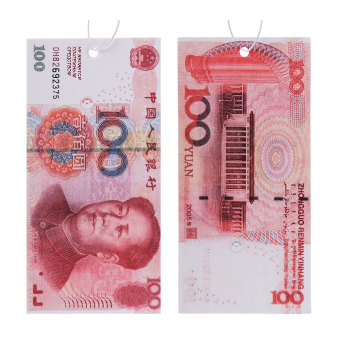 Ароматизатор бумажный NEW GALAXY Деньги 100 Юаней цитрус 