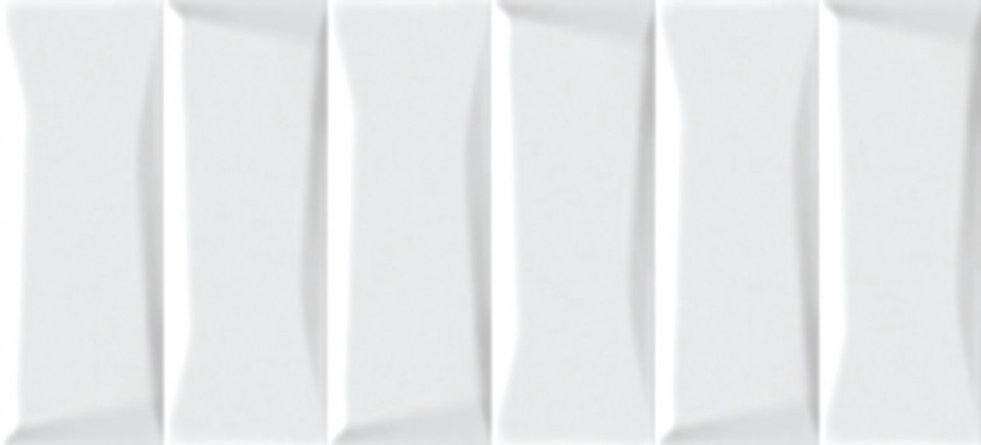 Керамическая плитка Evolution кирпичи белый рельеф 20x44 EVG053