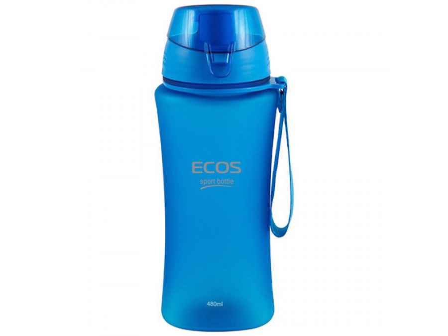 Бутылка для воды 480мл ECOS SK5014 голубая 004735