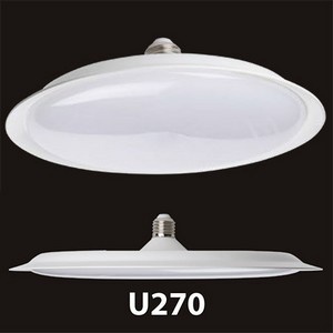 LED-U270-60W/3000K/E27/FR PLU01WH Лампа светодиодная : Форма «UFO», матовая. Теплый белый свет (3000K). Картон. ТМ Uniel