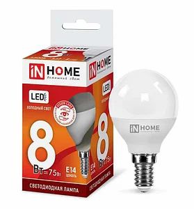 Лампа светодиодная IN HOME LED-шар-VC 11Вт 230В Е14 6500К 1050Лм 