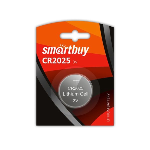 Элемент питания литиевый Smartbuy CR2025/1B(12/720) арт.SBBL-2025-1B 