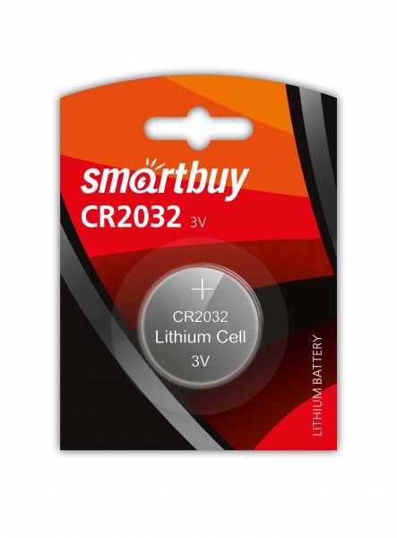 Элемент питания литиевый Smartbuy CR2032/1B/720 арт.SBBL-2032-1B 
