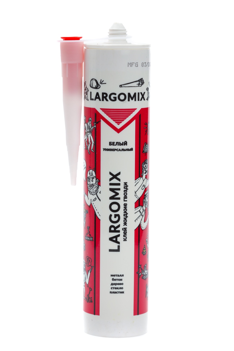 Клей жидкие гвозди LARGOMIX,универсальный белый 280мл