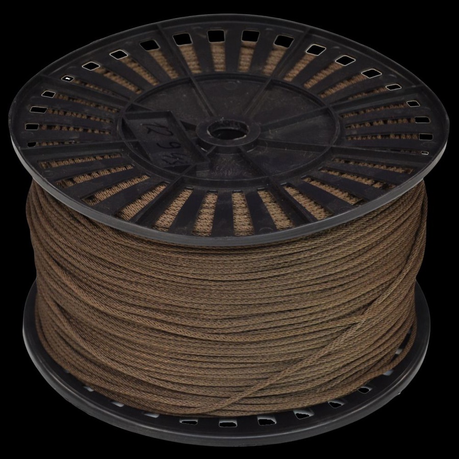 Шнур спирального плетения декоративный коричневый 600м арт. 12943 