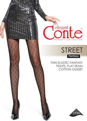 Колготки женские CONTE ELEGANT STREET, р.5, nero