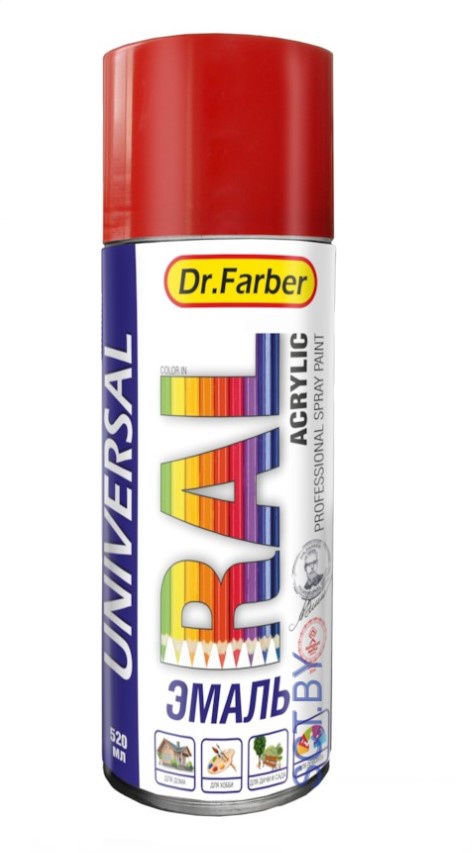 Грунтовка-аэрозоль универсальная акриловая Dr.Farber белая 520 мл.