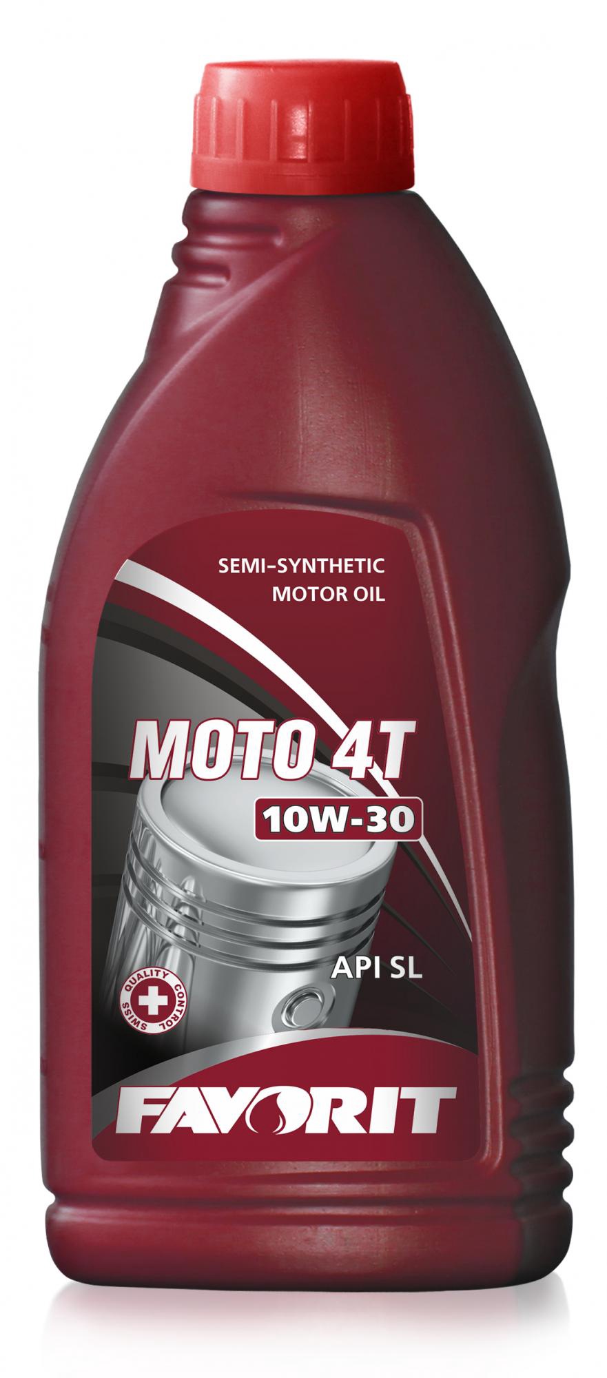 Масло моторное FAVORIT 4-TAKT SAE 10W-30 API SL MOTO 1л