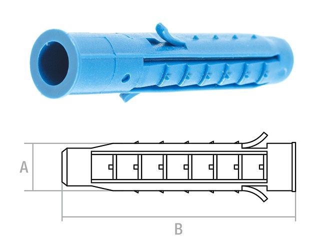 Дюбель распорный STARFIX 8х50мм уп/20шт арт.SMZ2-44335-20 