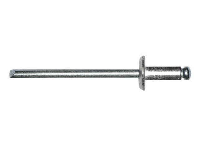 Заклепка вытяжная 2.4х8 мм алюминий/сталь, цинк (50 шт в зип-локе) STARFIX