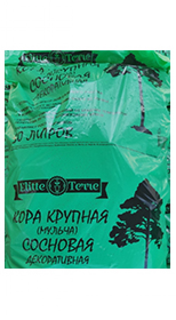 Кора мульча сосновая декоративная ELITTE TERRE, 50л 