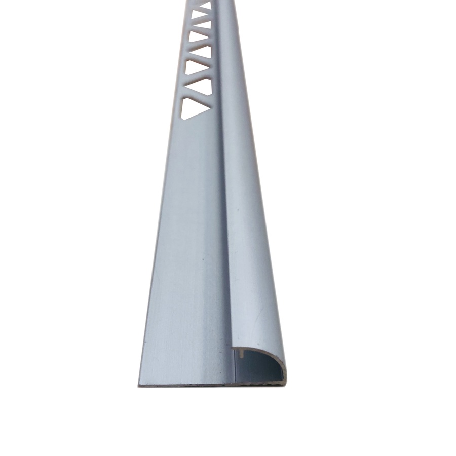 Профиль алюминиевый POLVEKA кромочный овальный О12 серебро 2,7м.