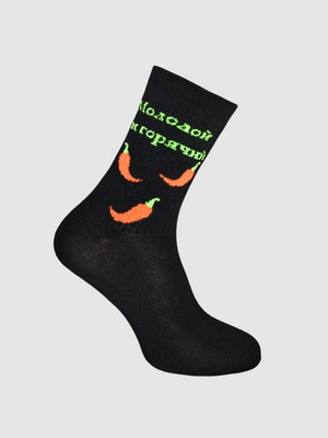 Носки мужские NEON SOCK'S, 27, черный НМ 583-40