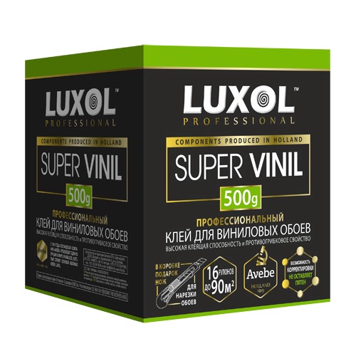 Клей обойный LUXOL SUPER VINIL (Professional) 500г (Россия)