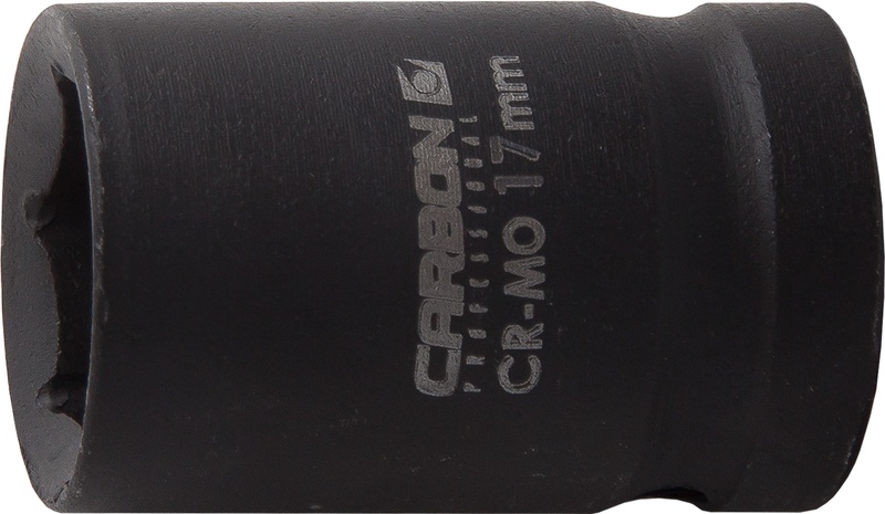 Головка ударная 6-гранная CrMo CARBON 1/2" 17 мм 40L арт. CA-123900 