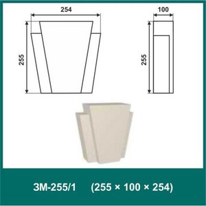 Замок пенопласт CAVOLI Белый 255х100х254 плотность 25 арт,ЗМ-255/1 Беларусь