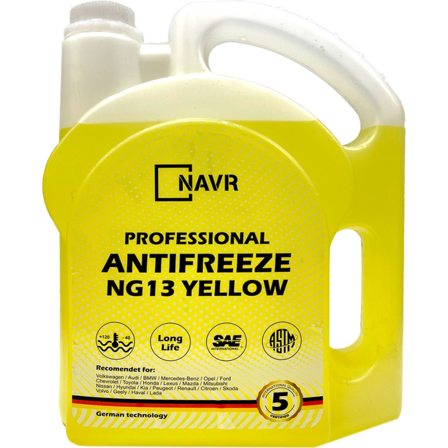 Антифриз NAVR NG13 Желтый 4,2 л арт. ANG5Y 