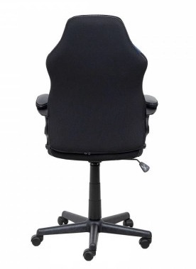 Кресло поворотное "FLAVIY" ткань черный/серый/синий арт. 86380