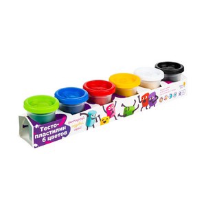 Набор для детского творчества "Тесто-пластилин 6 цветов" TA1009V
