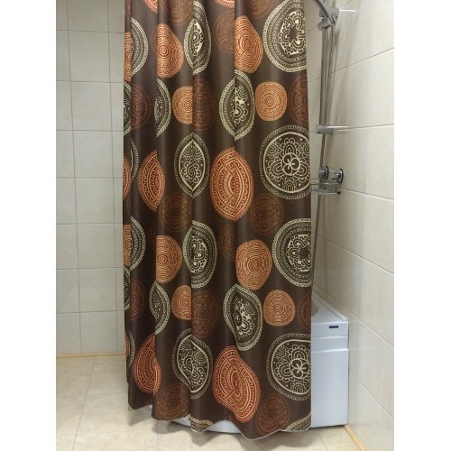 Шторы для ванной текстиль 100% полиэстер (180х200 см)