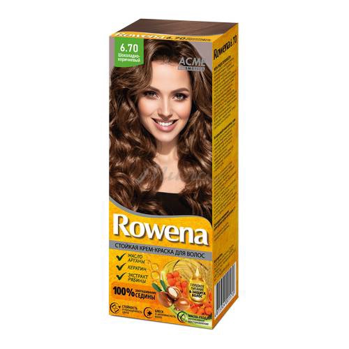 Крем-краска для волос ROWENA 6.70 Шоколадно-коричневый 