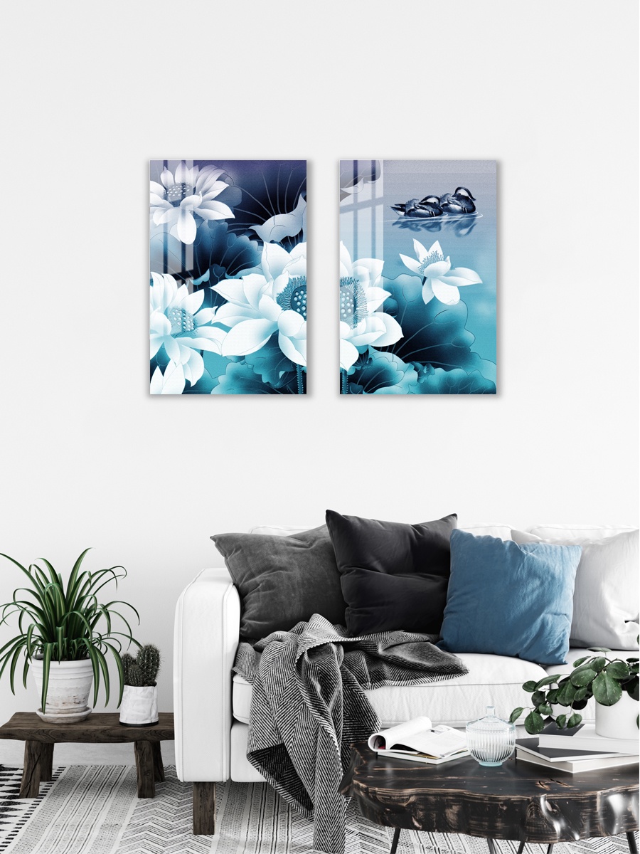 Картина на стекле 40х60 "Цветочная фантазия 33". Артикул WBR-01-616-04