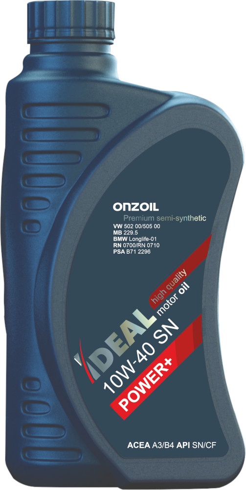 Масло моторное полусинтетическое ONZOIL IDEAL 10W-40 SN 0,9 л.