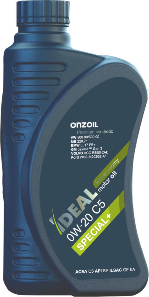 Масло моторное синтетическое ONZOIL IDEAL 0W-20 C5 0,9 л.