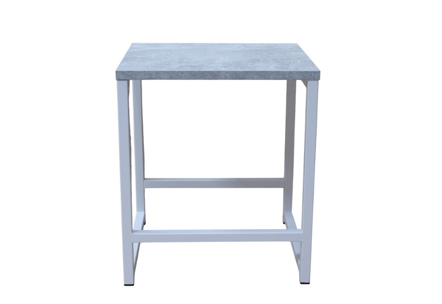 Табурет ALLERD RION белый муар/бетон 37x34x43 см. арт. 3010110500 
