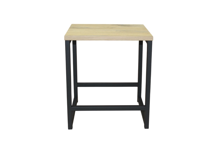 Табурет ALLERD RION черный муар/дуб нокс 37x34x43 см. арт. 3010210600 