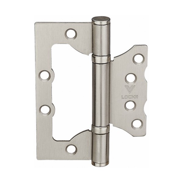 Петля дверная накладная универсальная 100х60 MSF10060-2BB (Lockit) (SN) (2 шт)