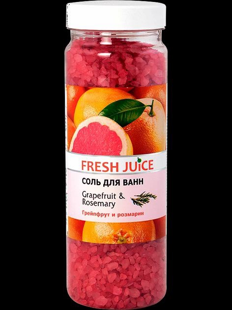 Соль для ванн F. Juice Грейпфрут+ розмарин 700г 