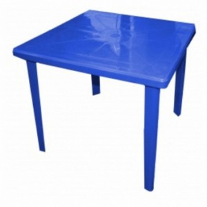Стол квадратный, темно-синий (макс нагрузка 100кг)