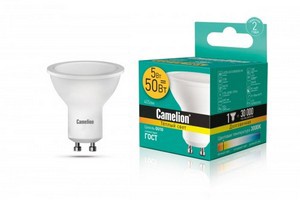 Camelion Лампа светодиодная LED5-GU10/830/GU10 (5Вт 220В)