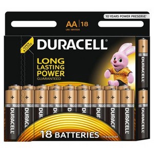 DURACELL Basic AA Батарейки алкалиновые 1.5V LR6 18шт