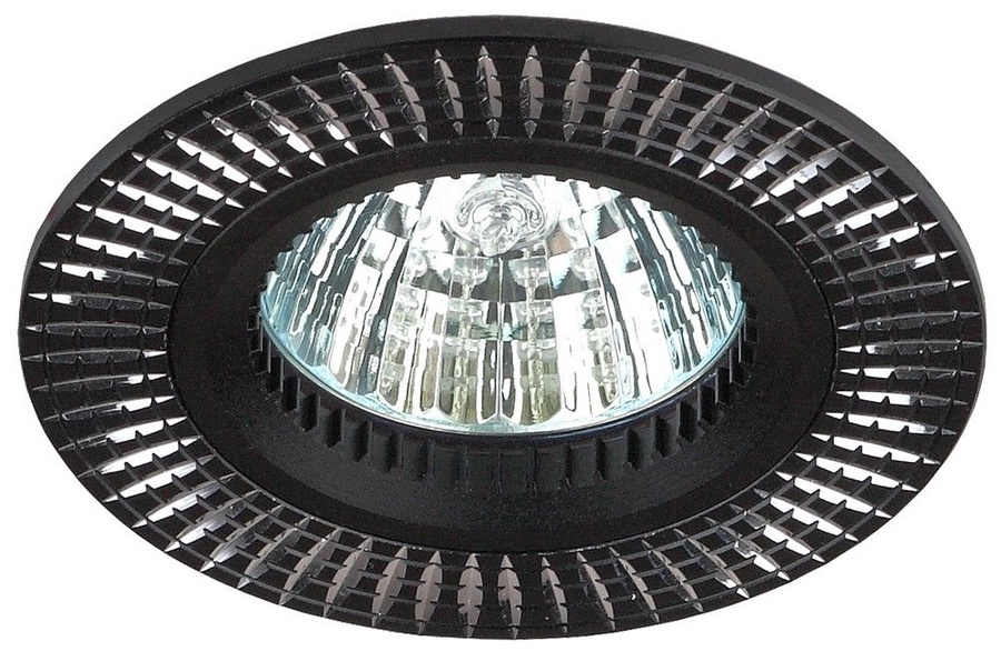 Светильник KL32 AL/BK ЭРА алюминиевый MR16,12V/220V, 50W черный/серебро