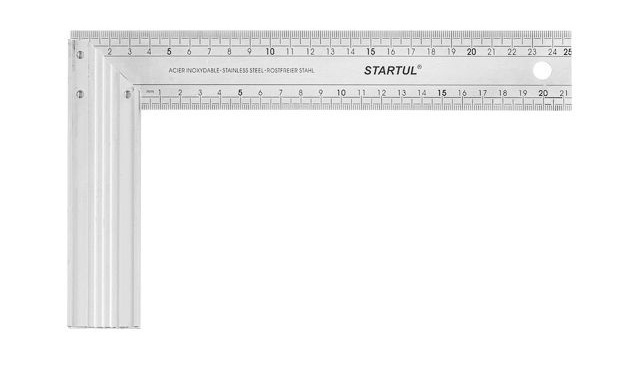 Угольник столярный сталь/алюминий STARTUL PROFI арт. ST3525-025 