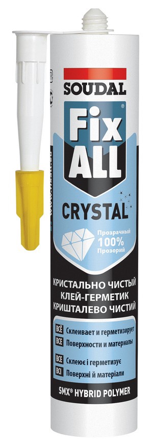 Клей-герметик гибридный "Soudal" Fix All Crystal прозрачный 290 мл