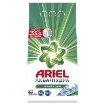 Стиральный порошок Ariel aut "Горный родник" 3 кг.