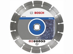 Алмазный круг 125х22 мм по камню сегмент. STANDARD FOR STONE BOSCH (сухая резка)