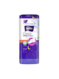 Прокладки Bella Classic nova Maxi 10 шт. 