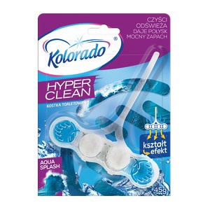 Hal туалетный блок для унитаза Kolorado Hyper Clean 45г., Aqua Splash